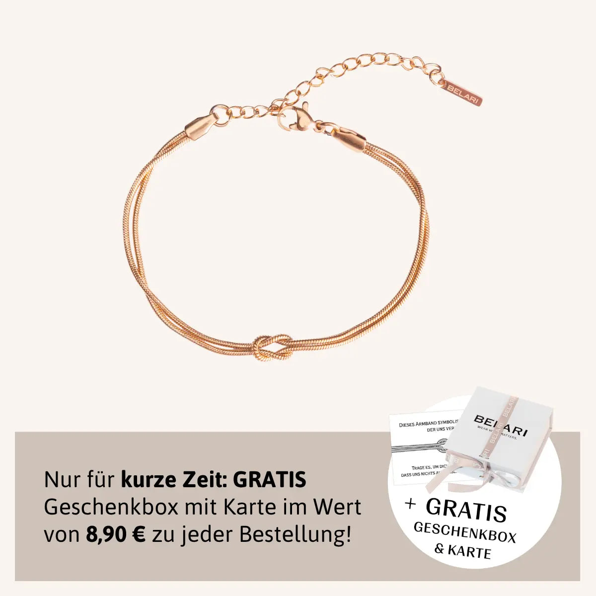 Verbindungsknoten Armband Belari