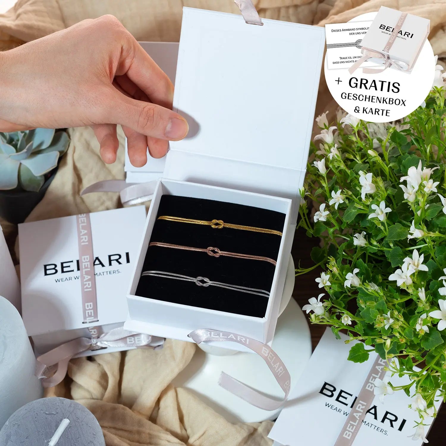 Verbindingsknoop Armband Belari