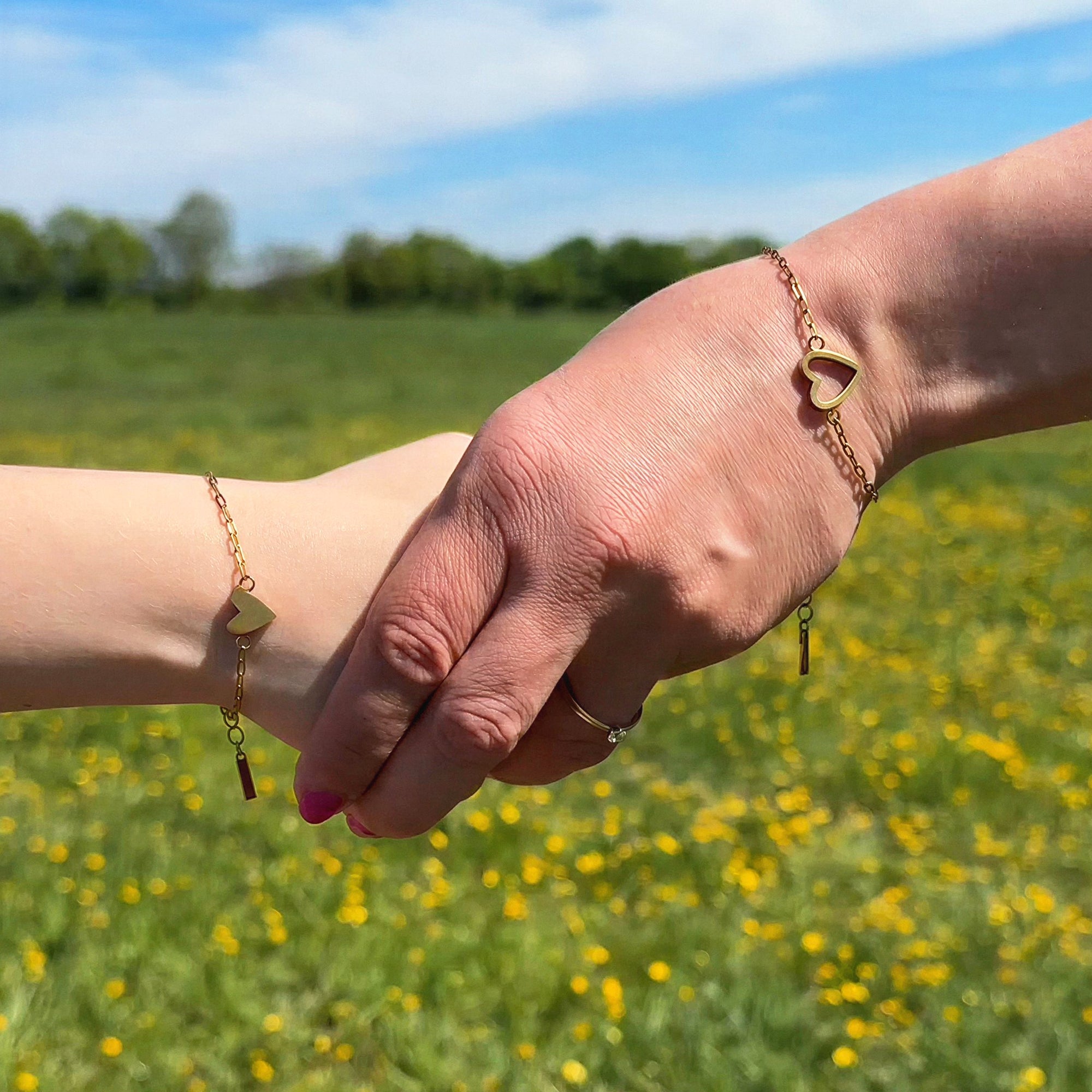 Mutter & Kind Herzarmbänder - Set Belari